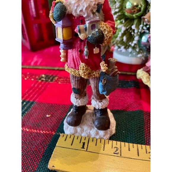 Santa Claus Hand Painted Figurines Lot of 5 - Picture 5 of 11
